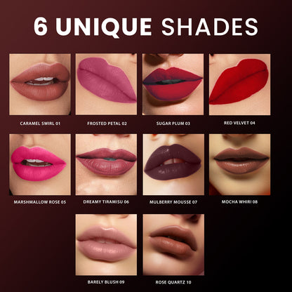 Jaquline USA Pout Perfect Lip Souffle, long lasting Liquid Lipstick, Matte Finish & Smooth Texture, Transfer Proof & Enriched