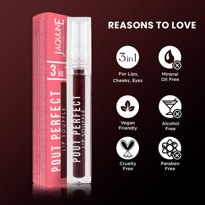 Jaquline USA Pout Perfect Lip Souffle, long lasting Liquid Lipstick, Matte Finish & Smooth Texture, Transfer Proof & Enriched