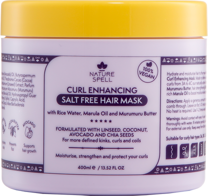 NATURE SPELL - CURL ENHANCING SALT FREE HAIR MASK 400ML