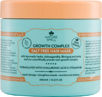 NATURE SPELL - GROWTH COMPLEX SALT FREE HAIR MASK 400ML