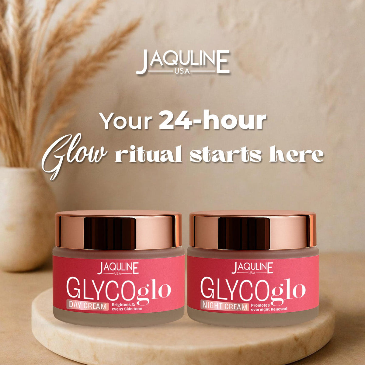 Jaquline USA Glyco Glo Night Cream 50g | Brightening & Repairing with Glycolic Acid