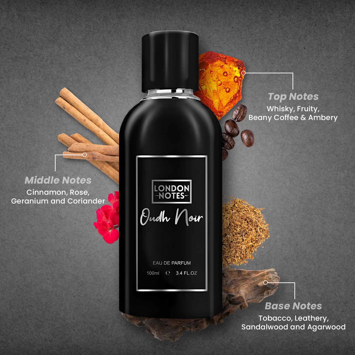 London Notes Fine Fragrance 100ml Oudh Noir