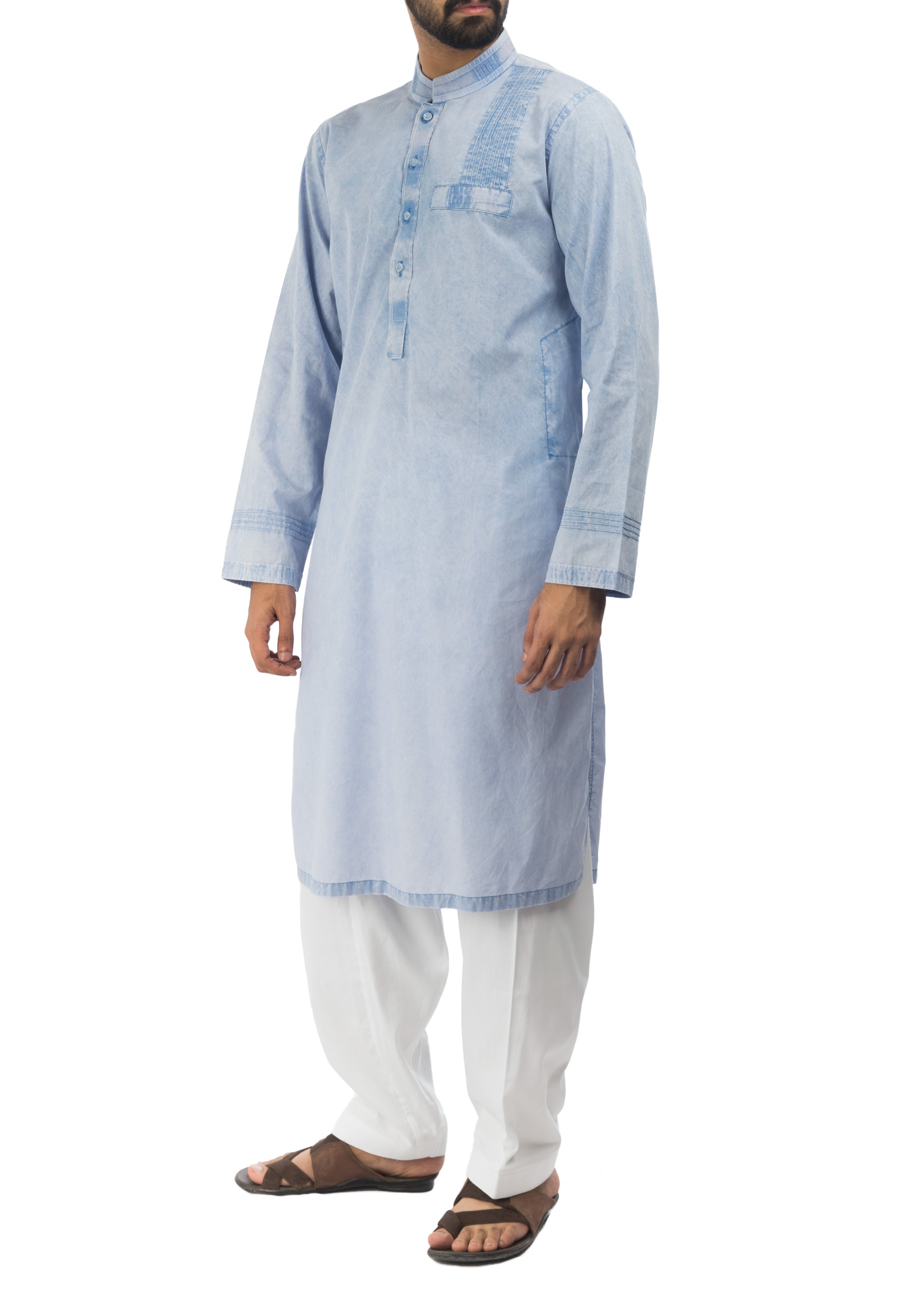 Komal's RDK-17156 Stone Washed Kurta