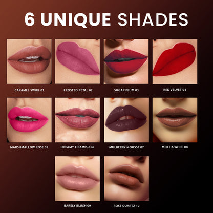 Jaquline USA Pout Perfect Lip Souffle, long lasting Liquid Lipstick, Matte Finish & Smooth Texture, Transfer Proof & Enriched