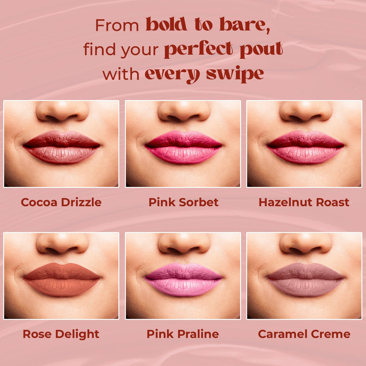 Jaquline USA Double Take Matte & Gloss Lipstick (6.5 ml) Rose Delight 04 Long-Lasting & Non-Transfer