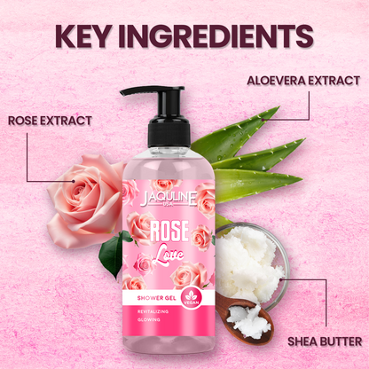 Jaquline USA Rose Love Shower Gel 250ml