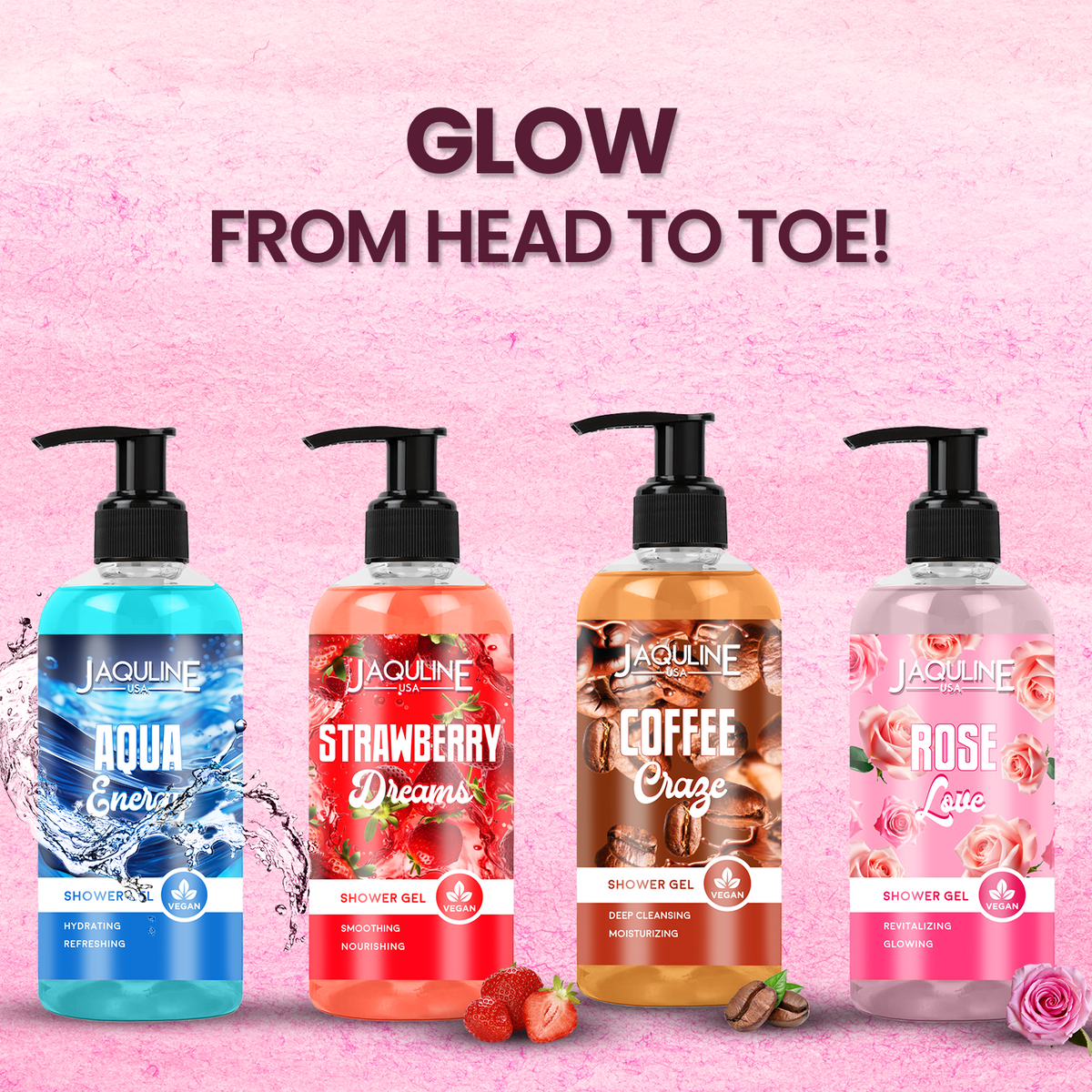 Jaquline USA Rose Love Shower Gel 250ml