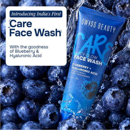 Care Juicy Glow Face Wash  Blueberry + Hyaluronic Acid