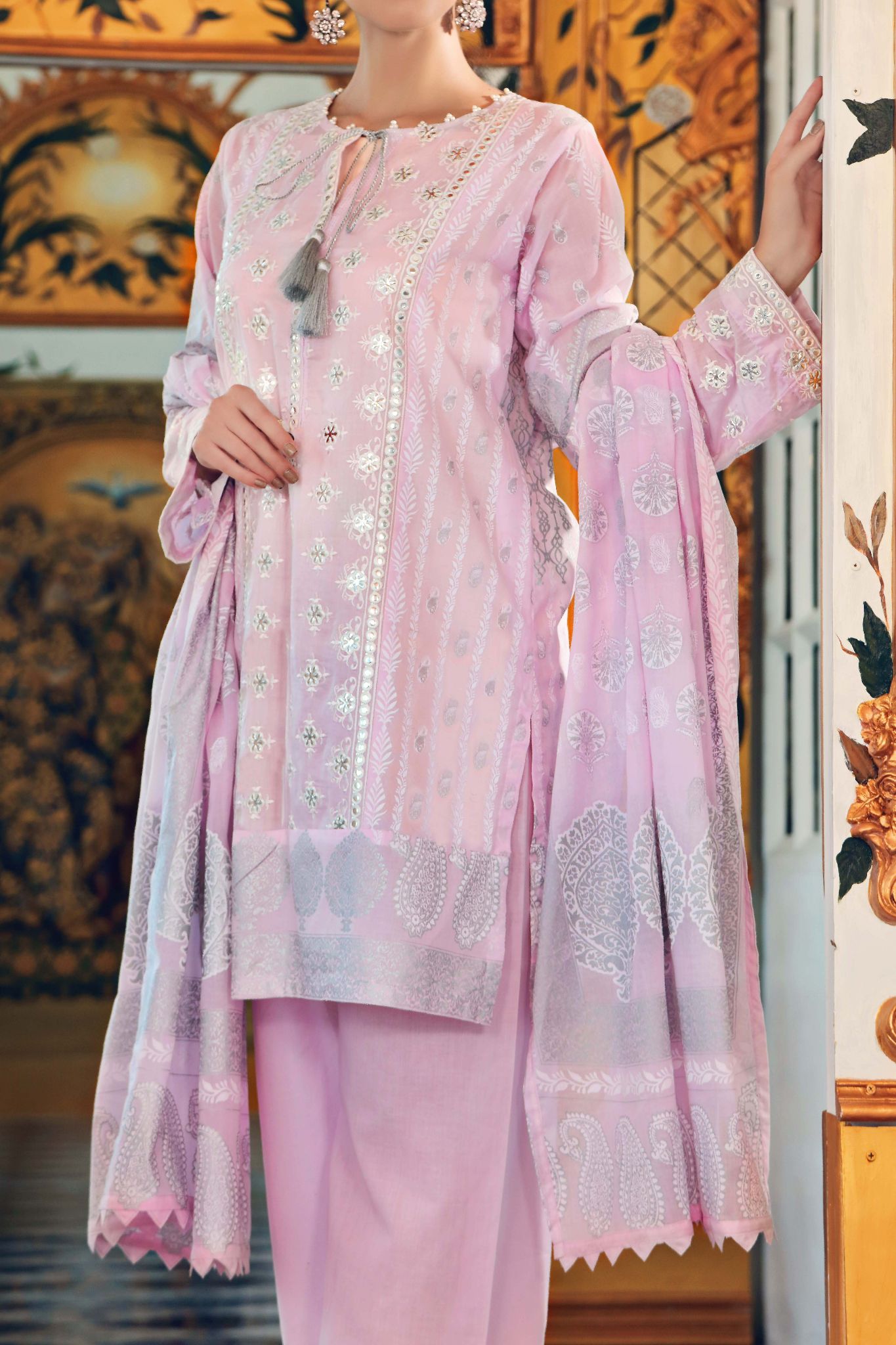 Komal's FE-152 Embroidered 3PC Suit