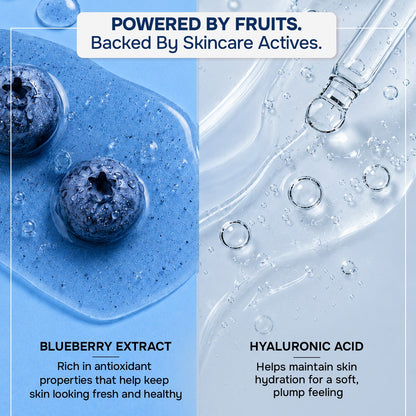 Care Juicy Glow Face Wash  Blueberry + Hyaluronic Acid