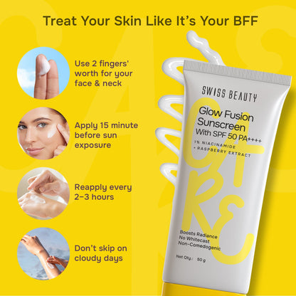 Care Glow Fusion Sunscreen With SPF 50 PA++++