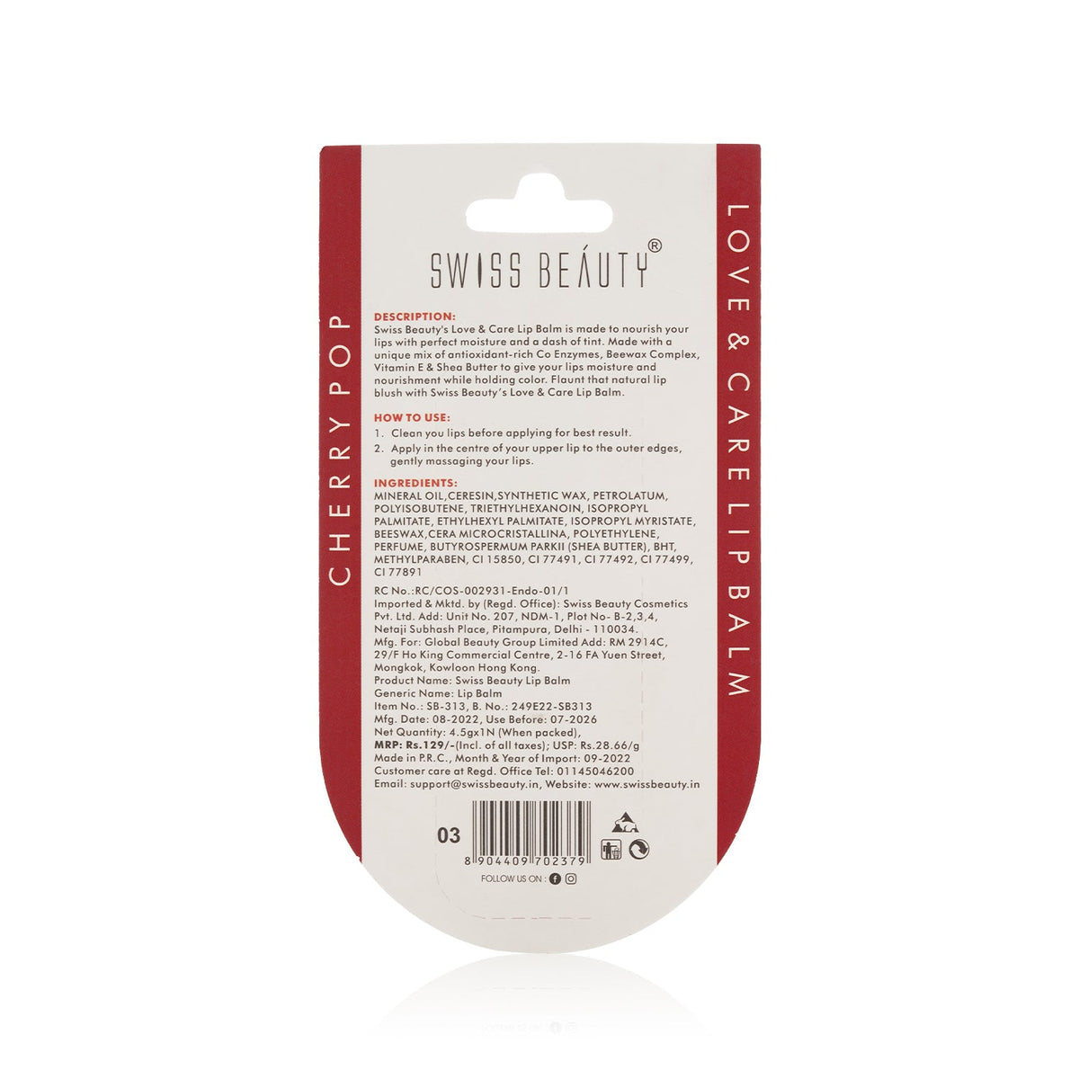 Love & Care lip Balm