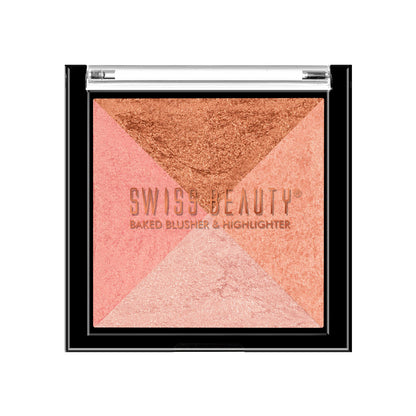 2-in 1- Baked Blusher & Highlighter