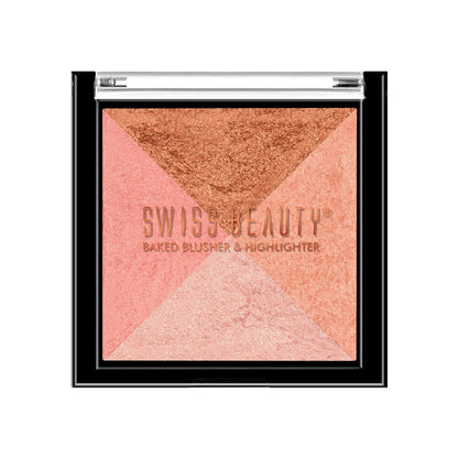 2-in 1- Baked Blusher & Highlighter