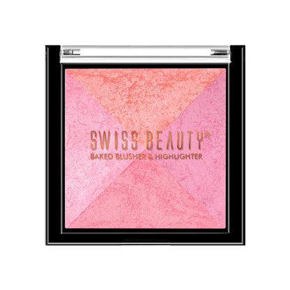 2-in 1- Baked Blusher & Highlighter