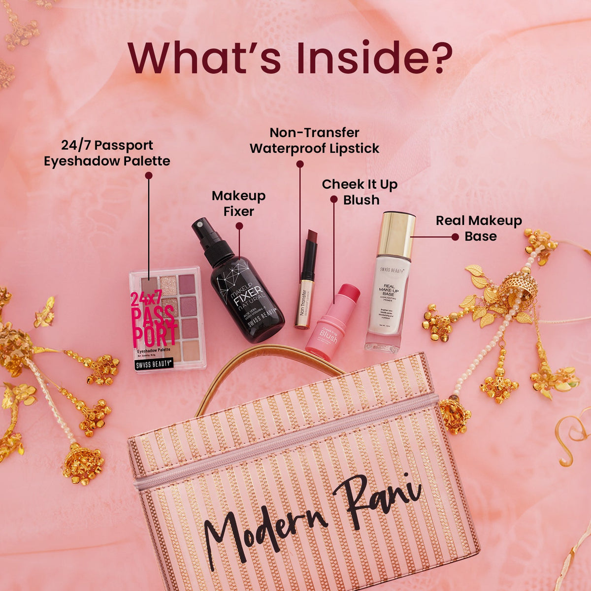 MODERN RANI MAKEUP Vanity WITH FREE Vanity Box (worth Rs 2499)