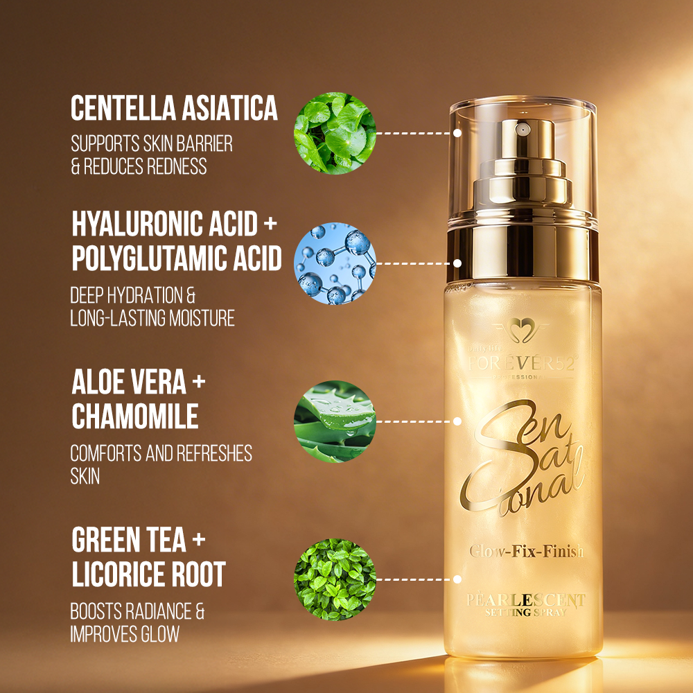 Sensational Glow Fix Finish Pearlescent Setting Spray