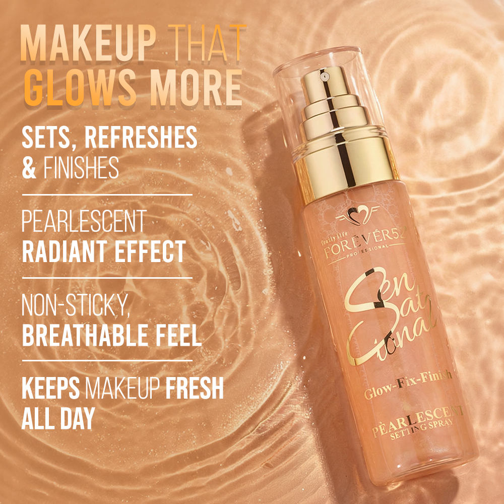 Sensational Glow Fix Finish Pearlescent Setting Spray