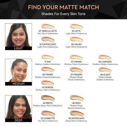 SUGAR Matte Match Transferproof Foundation - 47 Borgia (TOI)