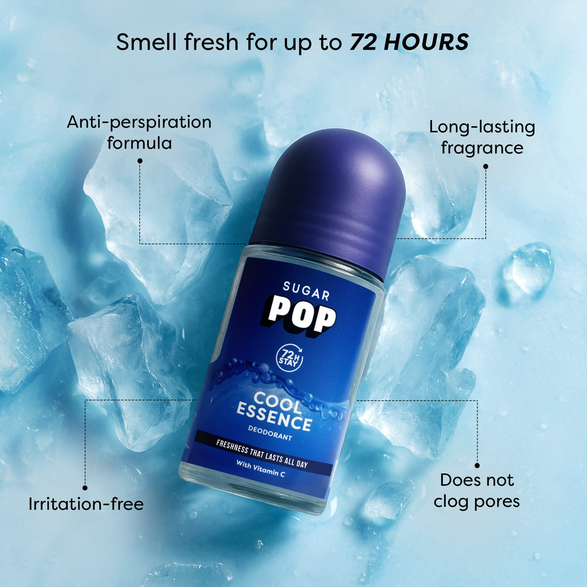 SUGAR POP Cool Essence Roll on Deodorant 50ml 
