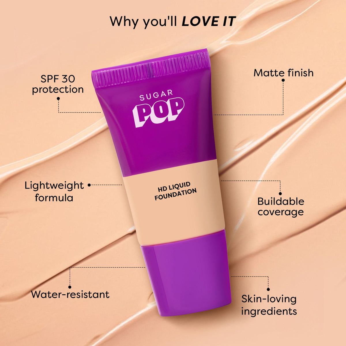 SUGAR POP HD Liquid Foundation