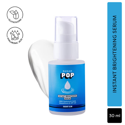 SUGAR POP Instant Brightening Serum with Hyaluronic Acid, Glutathione & SPF 20