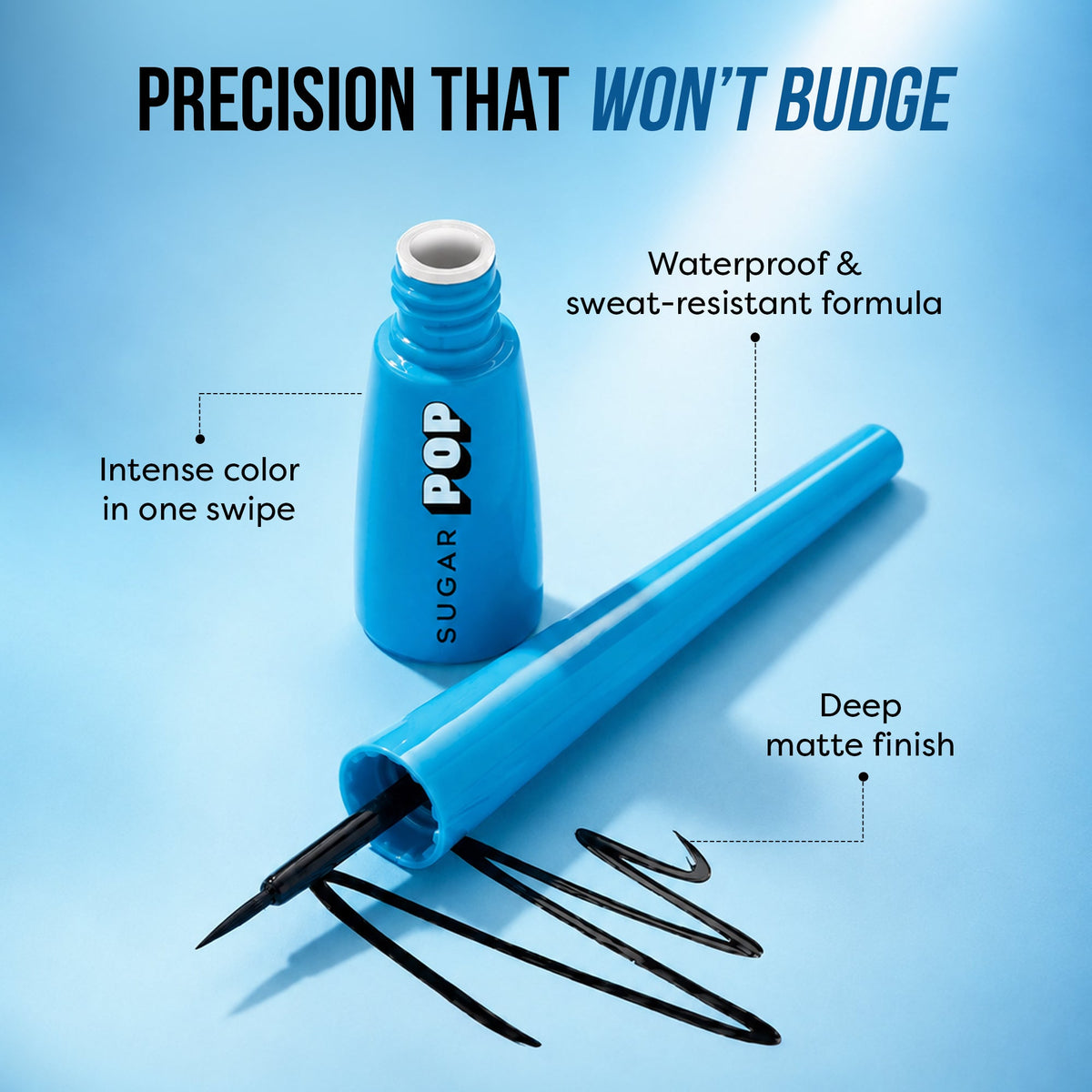 SUGAR POP Matte Eyeliner - 01 Black