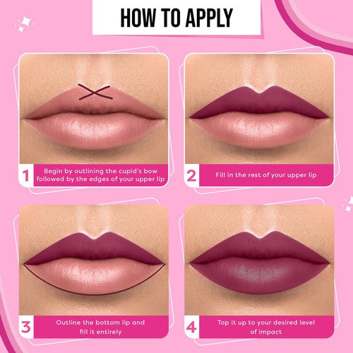 SUGAR POP Satin Matte Lipstick (10 Rose)