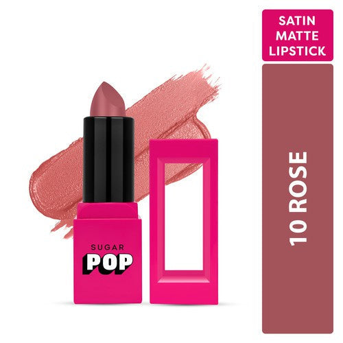 SUGAR POP Satin Matte Lipstick (10 Rose)