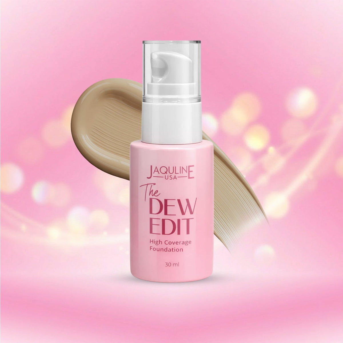 Jaquline USA The Dew Edit High Coverage Foundation (30 ml)- Sand 03