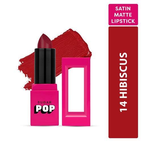 SUGAR POP Satin Matte Lipstick - 14 Hibiscus (Gift)