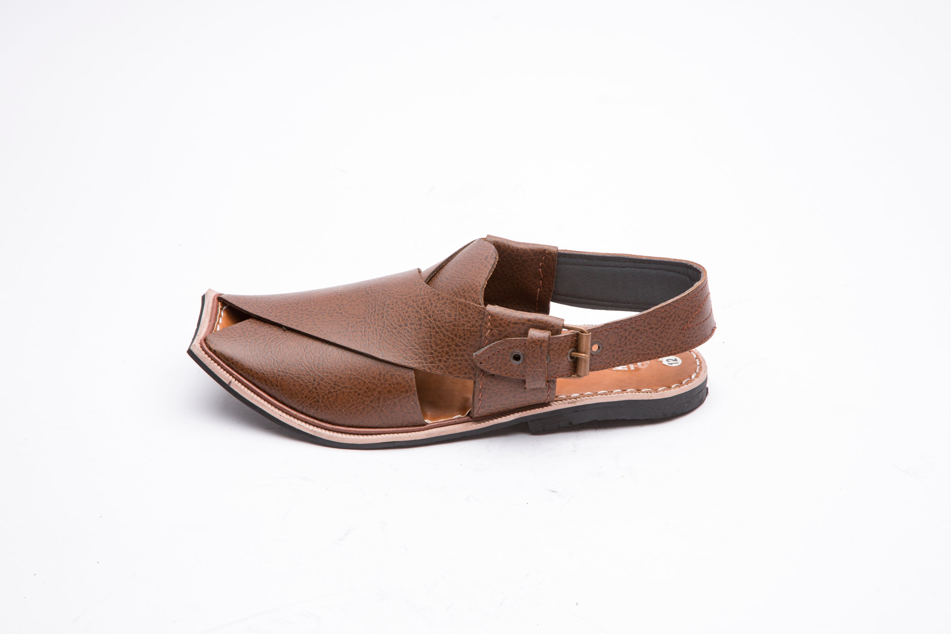 Komal's KMPC107 Plain Peshawari Chappal