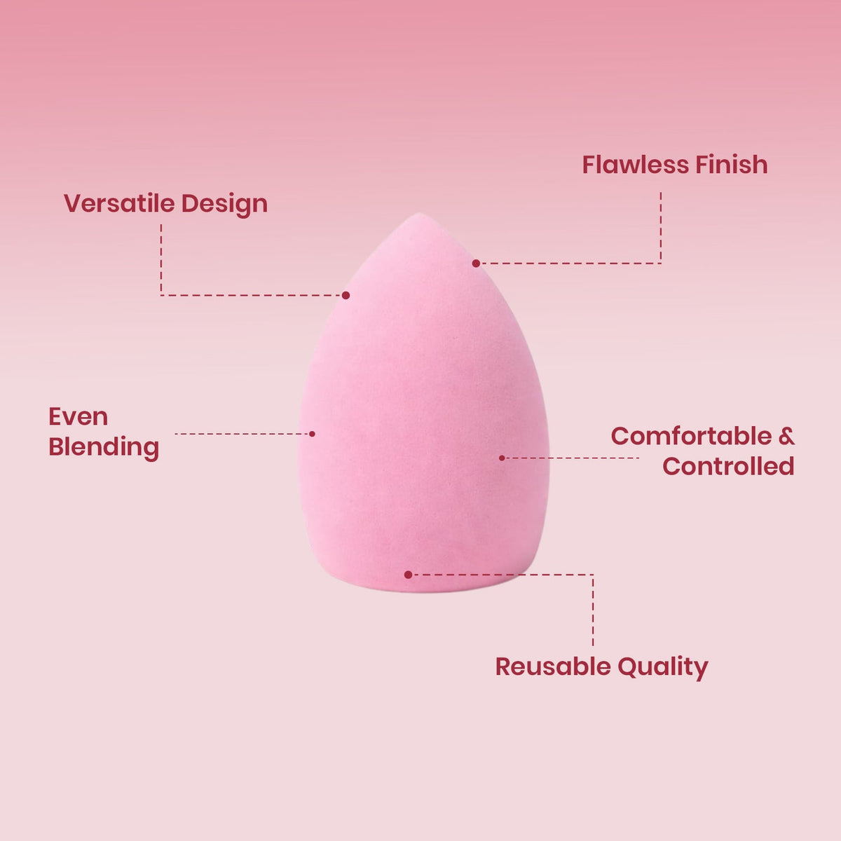 JAQULINE USA Makeup Blender Sponge Slanted Cut for Foundation Concealer Contour Blending Soft Latex Free Beauty Sponge Flawle