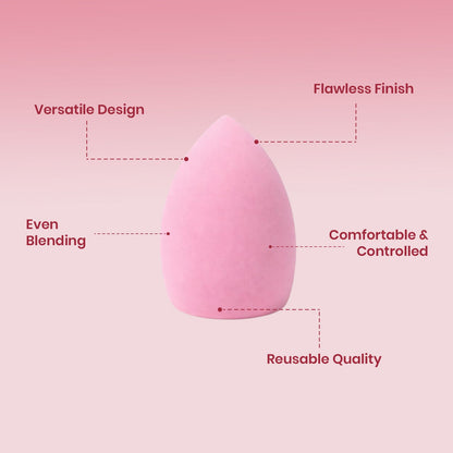 JAQULINE USA Makeup Blender Sponge Slanted Cut for Foundation Concealer Contour Blending Soft Latex Free Beauty Sponge Flawle