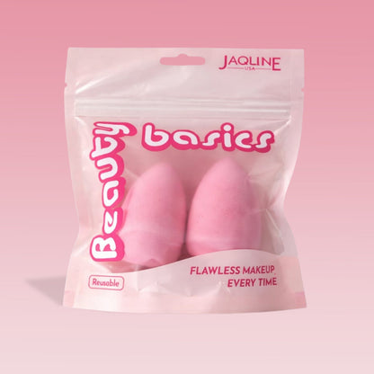 JAQULINE USA Makeup Blender Sponge Slanted Cut for Foundation Concealer Contour Blending Soft Latex Free Beauty Sponge Flawle