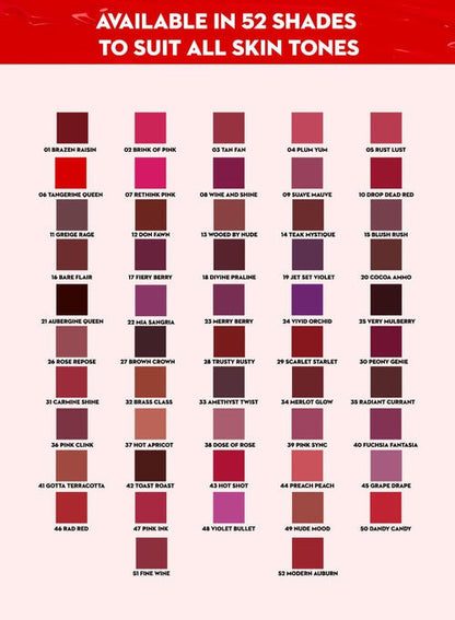 Smudge Me Not Liquid Mini Lipstick - 21 Aubergine Queen (Blackened Burgundy) (TOI)