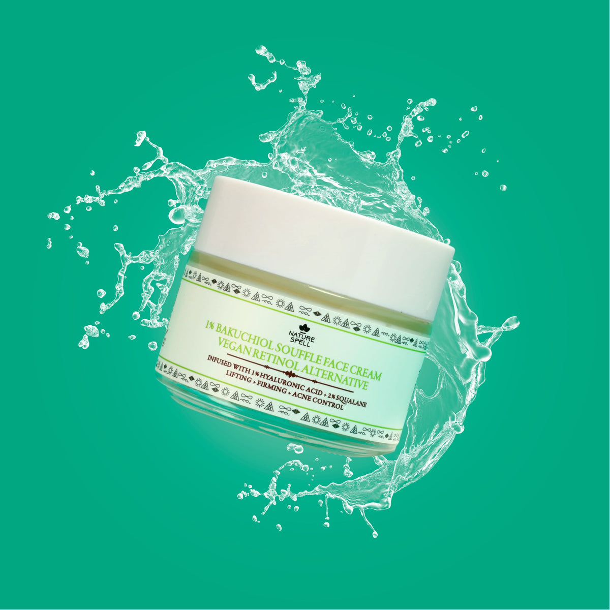 NATURE SPELL - FACECREAM PLANT BASED VEGAN RETINOL ALTERNATIVE 1% BAKUCHIOL SOUFFLE