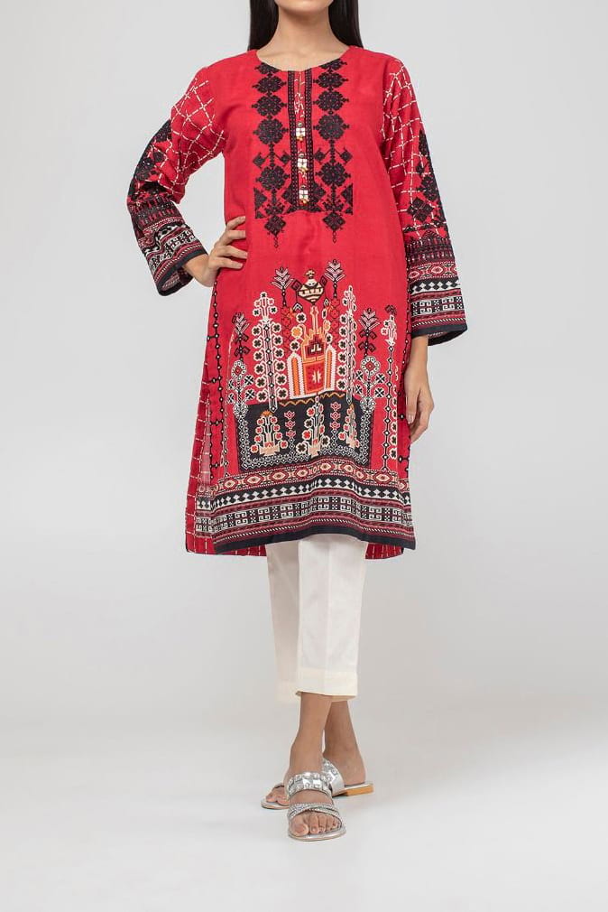 Komal's Embroidered Straight Kurti