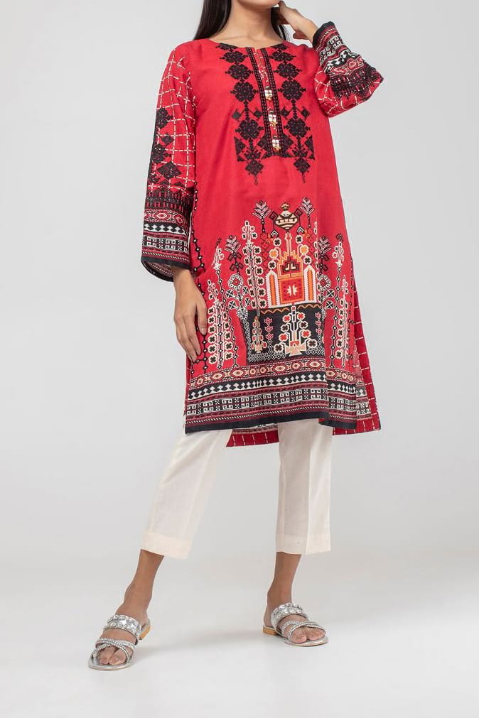 Komal's Embroidered Straight Kurti