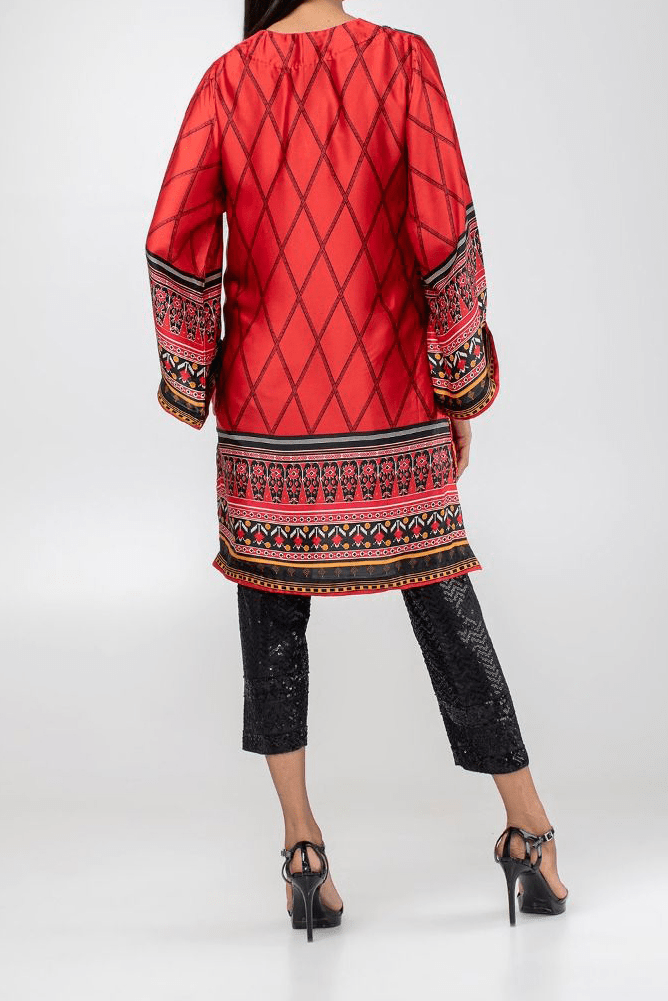 Komal's Satin Printed Kurti