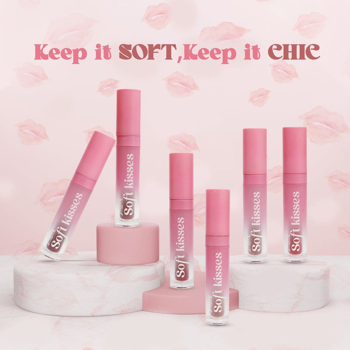 Jaquline USA Soft Kisses Liquid Lipstick long lasting, Matte Finish & Silky-Smooth Texture, Enriched with Hyaluronic Acid & V