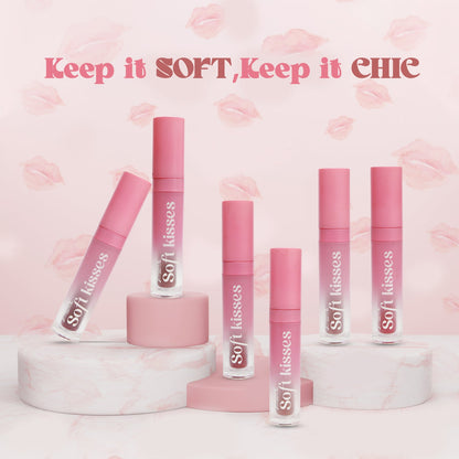 Jaquline USA Soft Kisses Liquid Lipstick long lasting, Matte Finish & Silky-Smooth Texture, Enriched with Hyaluronic Acid & V
