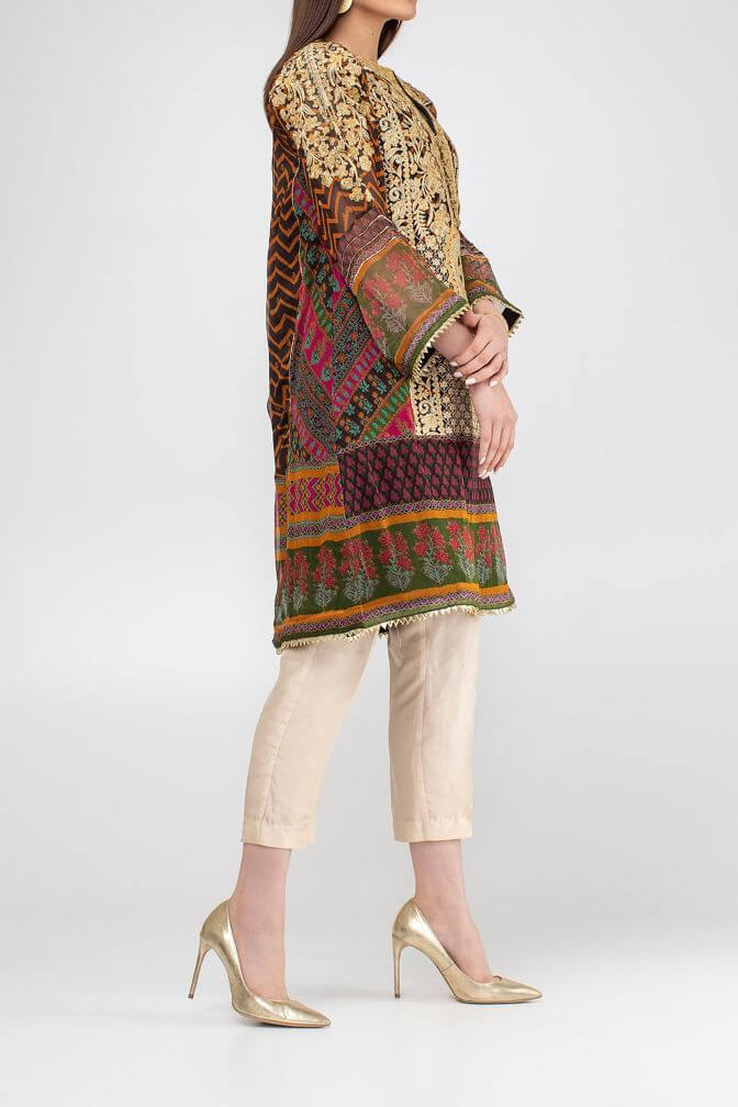 Komal's KSFPE18301 Formal Chiffon Silk Kurti