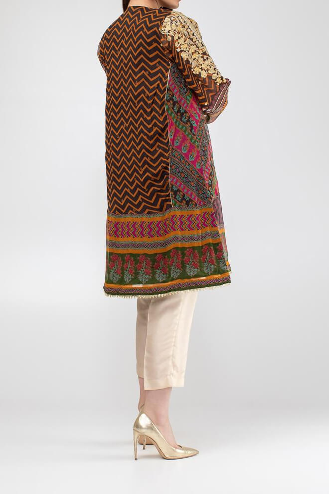 Komal's KSFPE18301 Formal Chiffon Silk Kurti