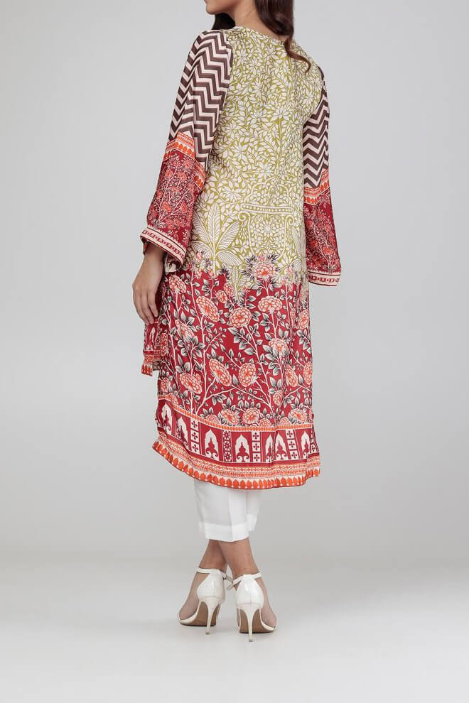 Komal's KWTSP-K17301 Satin Printed Kurti
