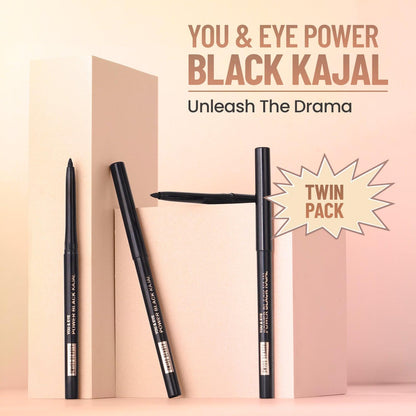 You & Eye Power Black Kajal - Twin pack