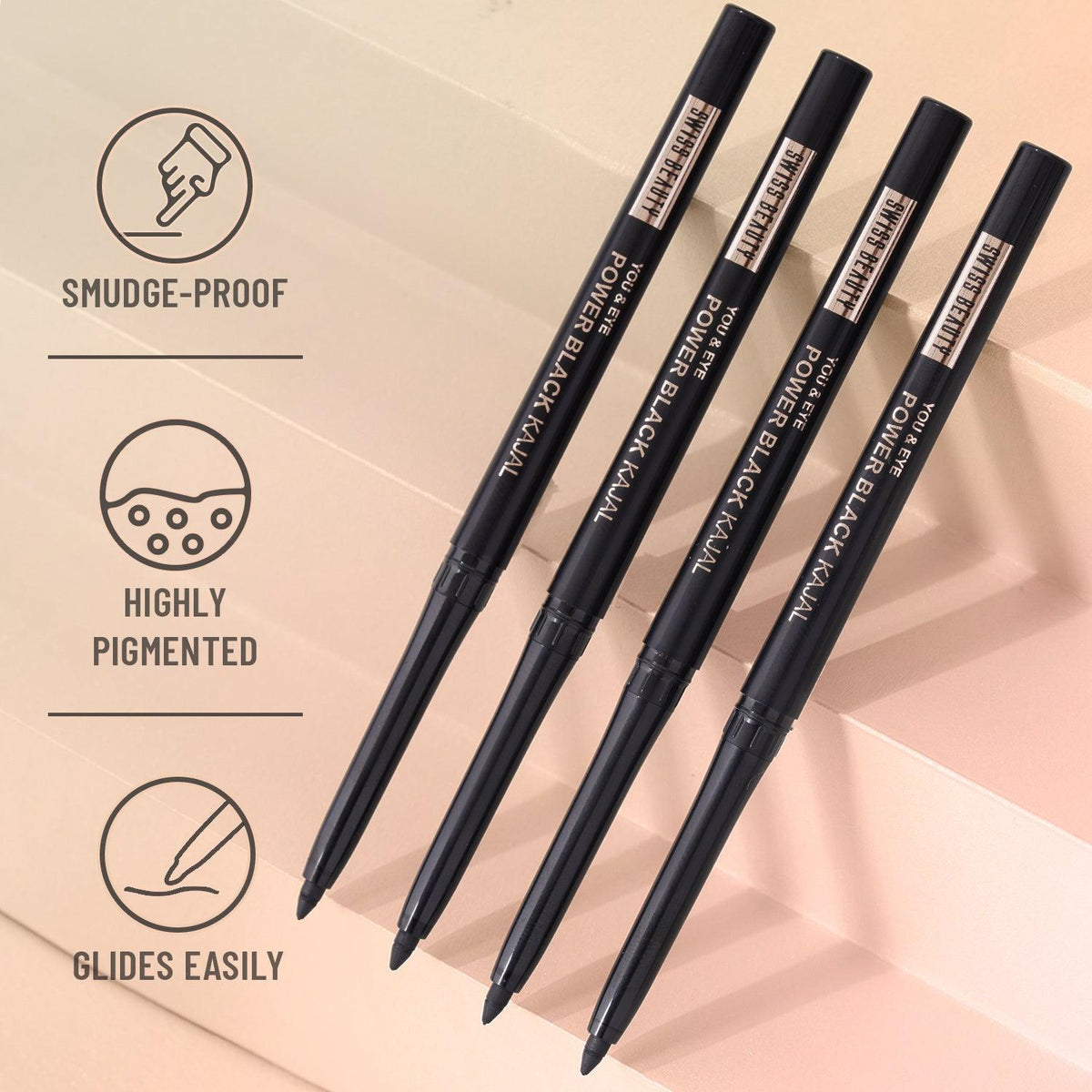 You & Eye Power Black Kajal - Twin pack