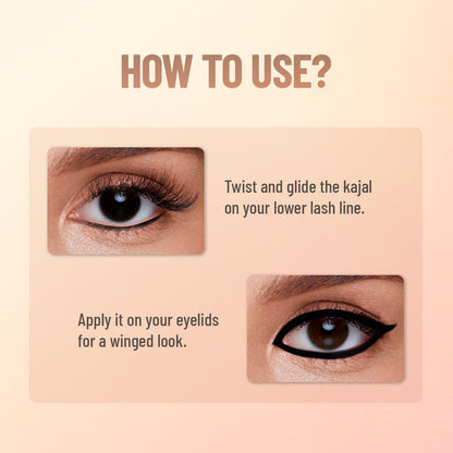 You & Eye Power Black Kajal - Twin pack